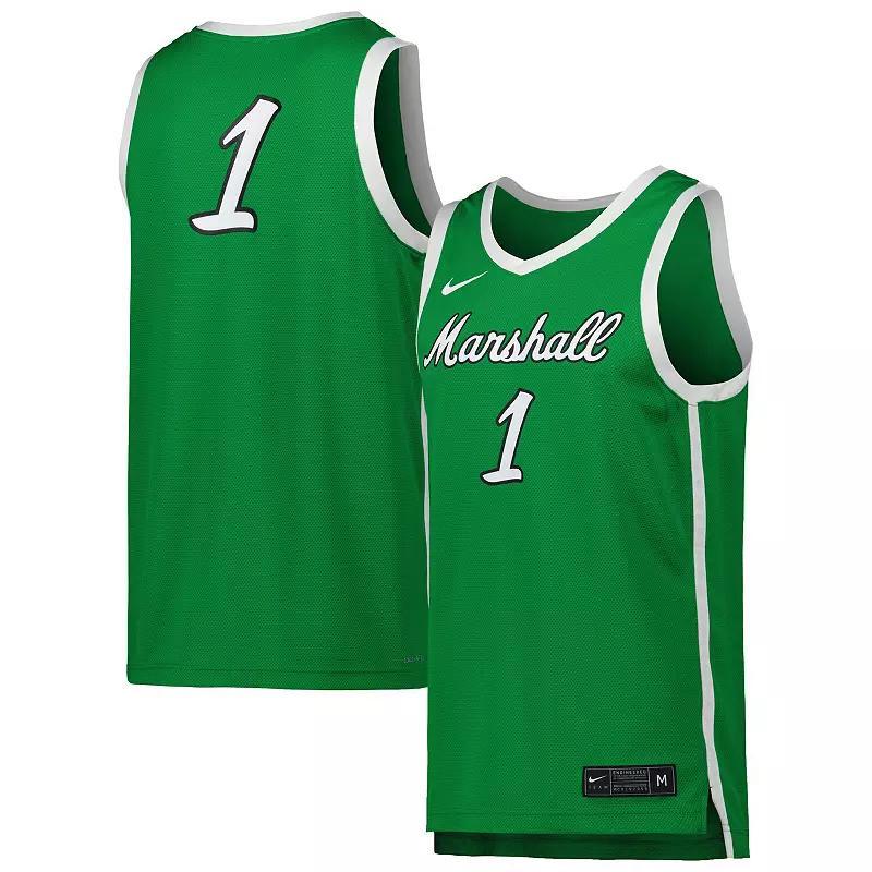 Mens Nike #1 Kelly Marshall Thundering Herd Replica Basketball Jersey Product Image