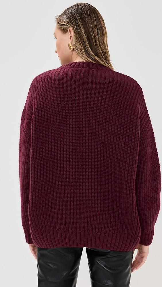 ANINE BING Sydney Crew Signature Sweater | Shopbop Product Image