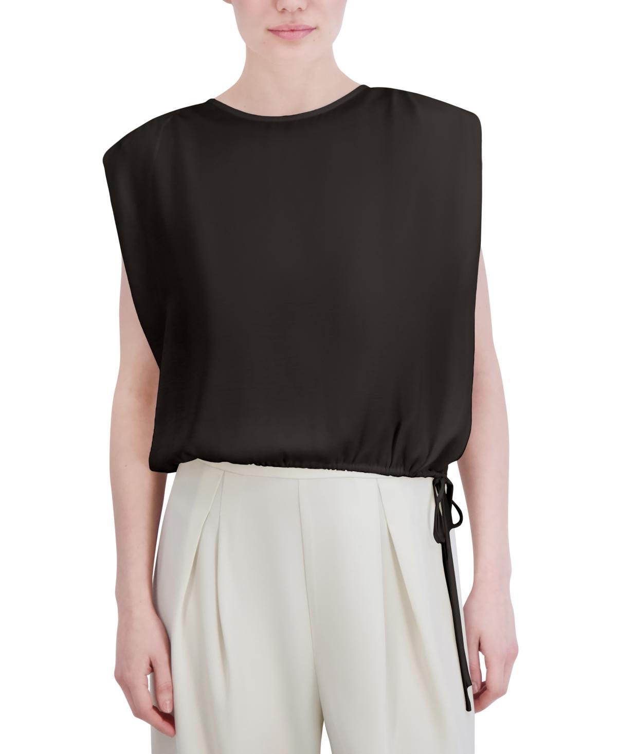 Bcbg New York Womens Drawstring-Hem Sleeveless Top Product Image