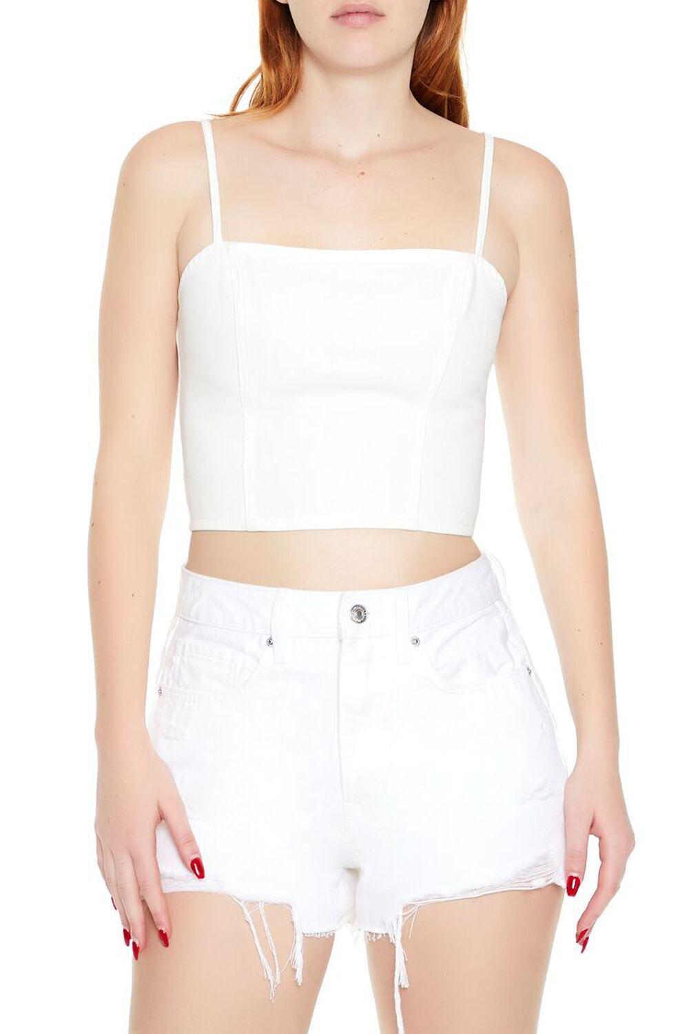 Lace-Up Cropped Cami | Forever 21 Product Image