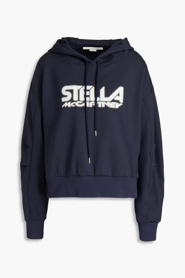 Scuba Printed Tech-jersey Hoodie In Navy Product Image