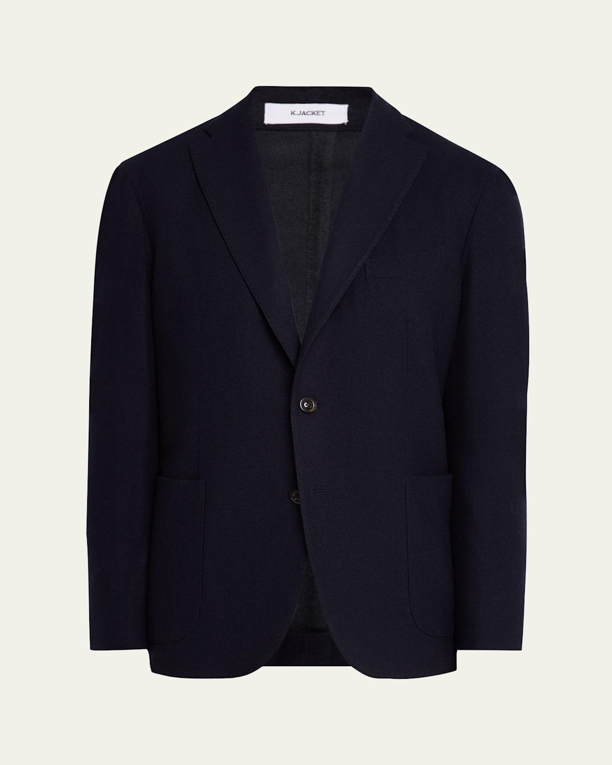 Mens Solid Wool Sport Coat Product Image