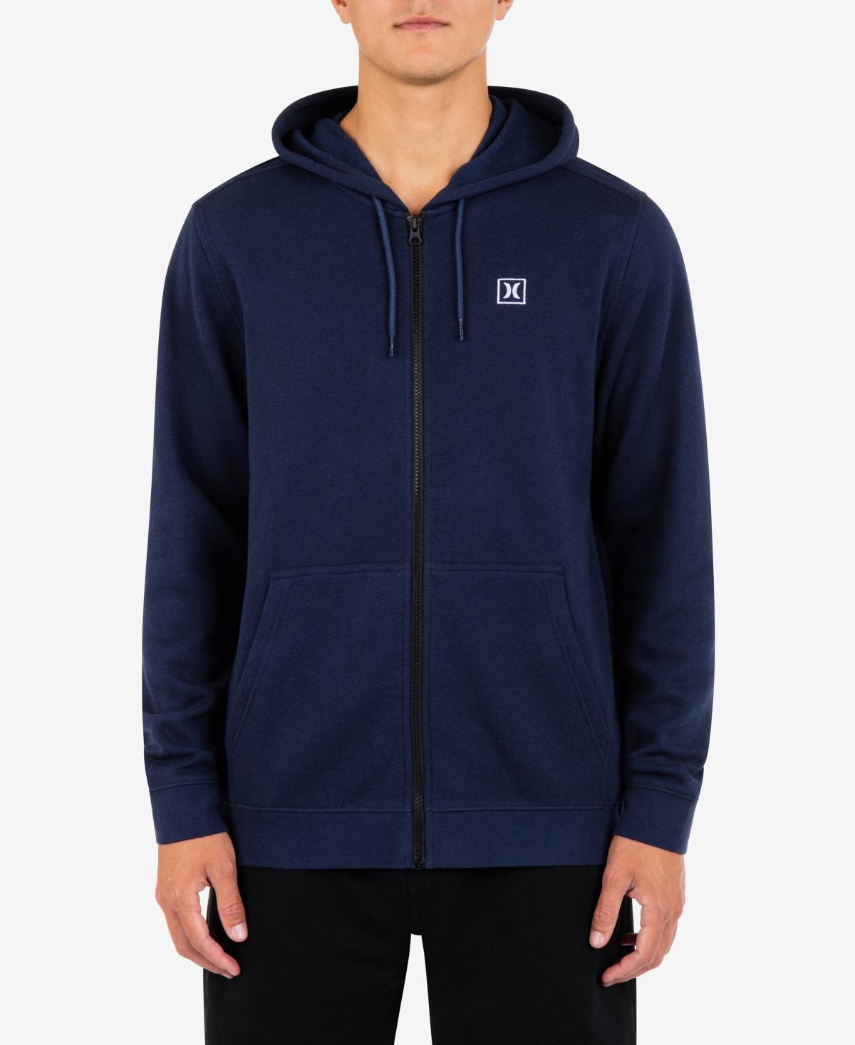 Hurley Mens Icon Chest Logo Full Zip Hooded Sweatshirt Product Image