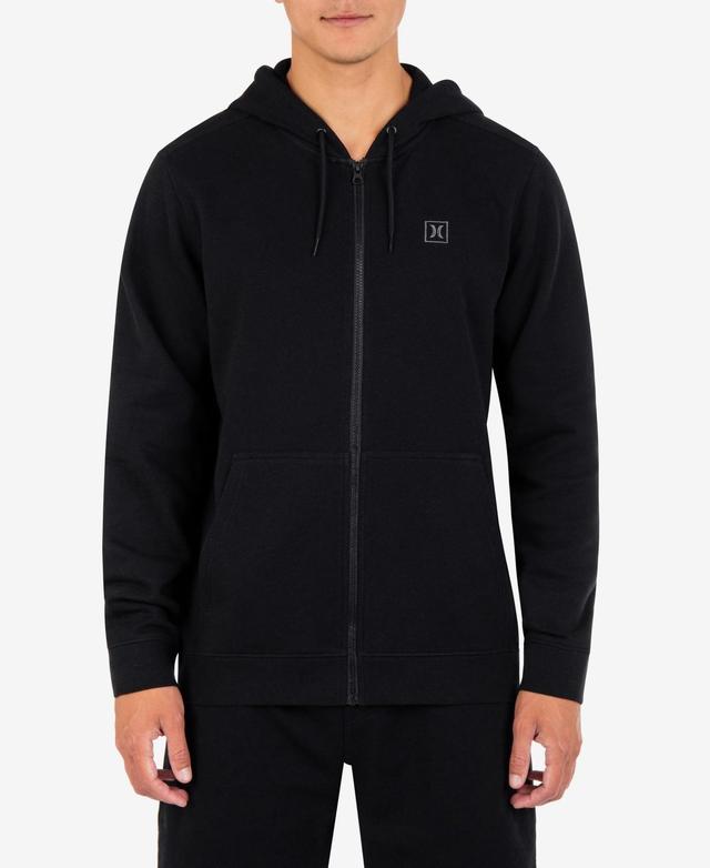 Hurley Mens Icon Chest Logo Full Zip Hooded Sweatshirt Product Image