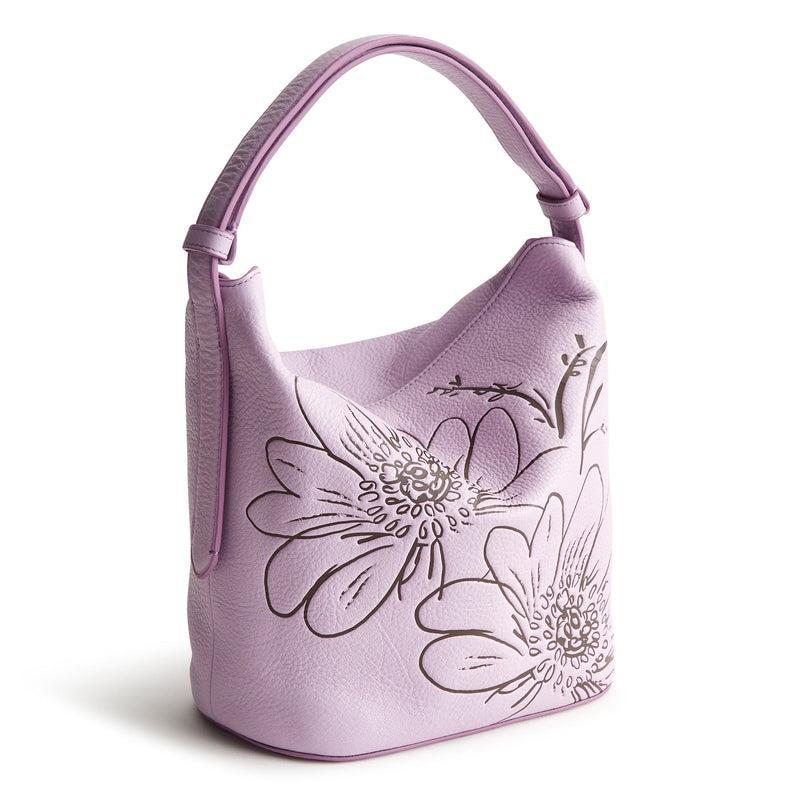 Vera Bradley Astoria Shoulder Bag Women in Bloom Lavender Frost Purple Product Image