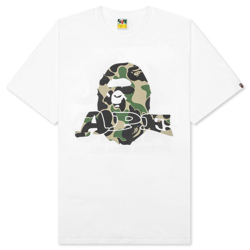 Abc Camo Ape Head Relaxed Fit Tee - White Male Product Image