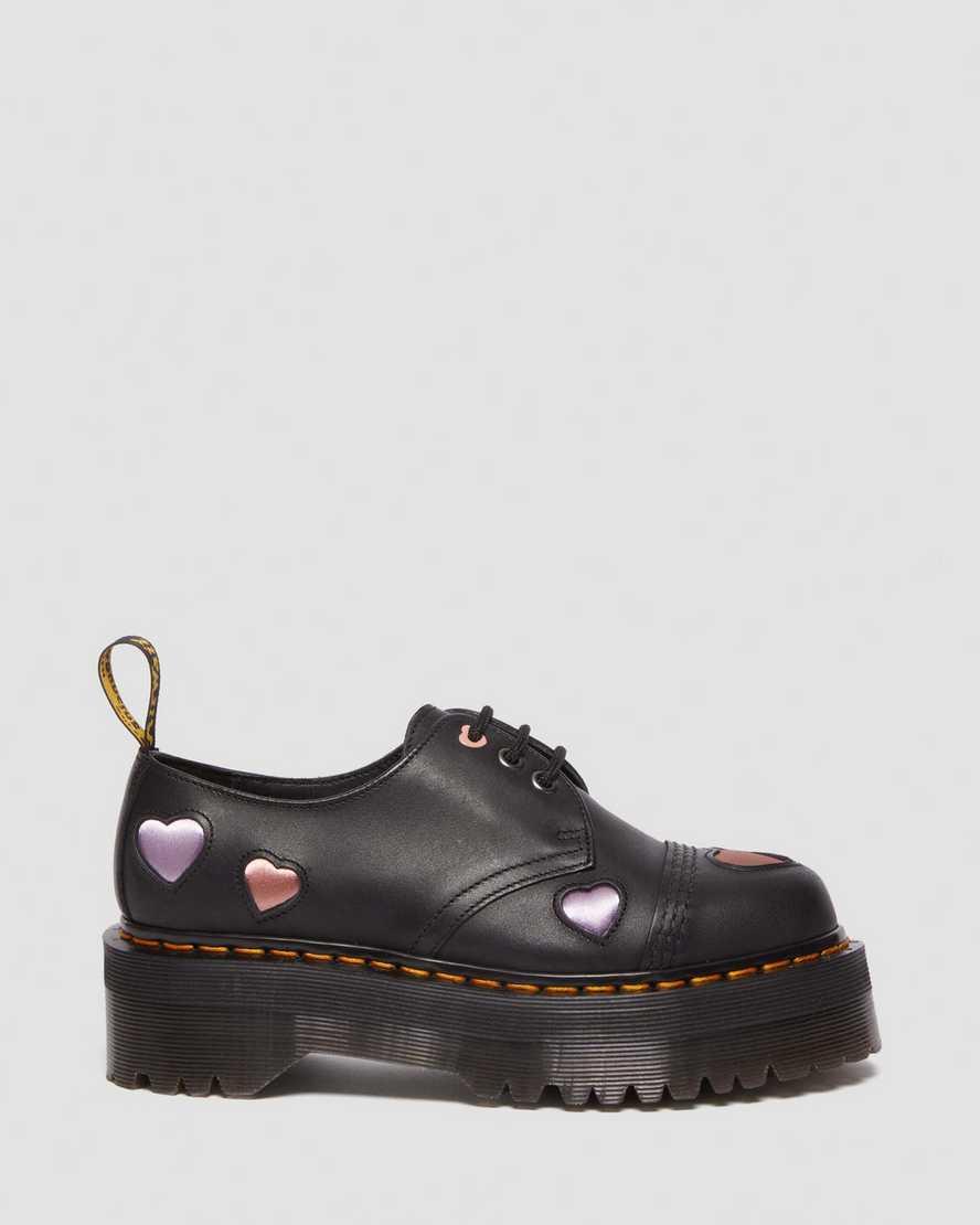 1461 Leather Heart Platform Shoes Product Image