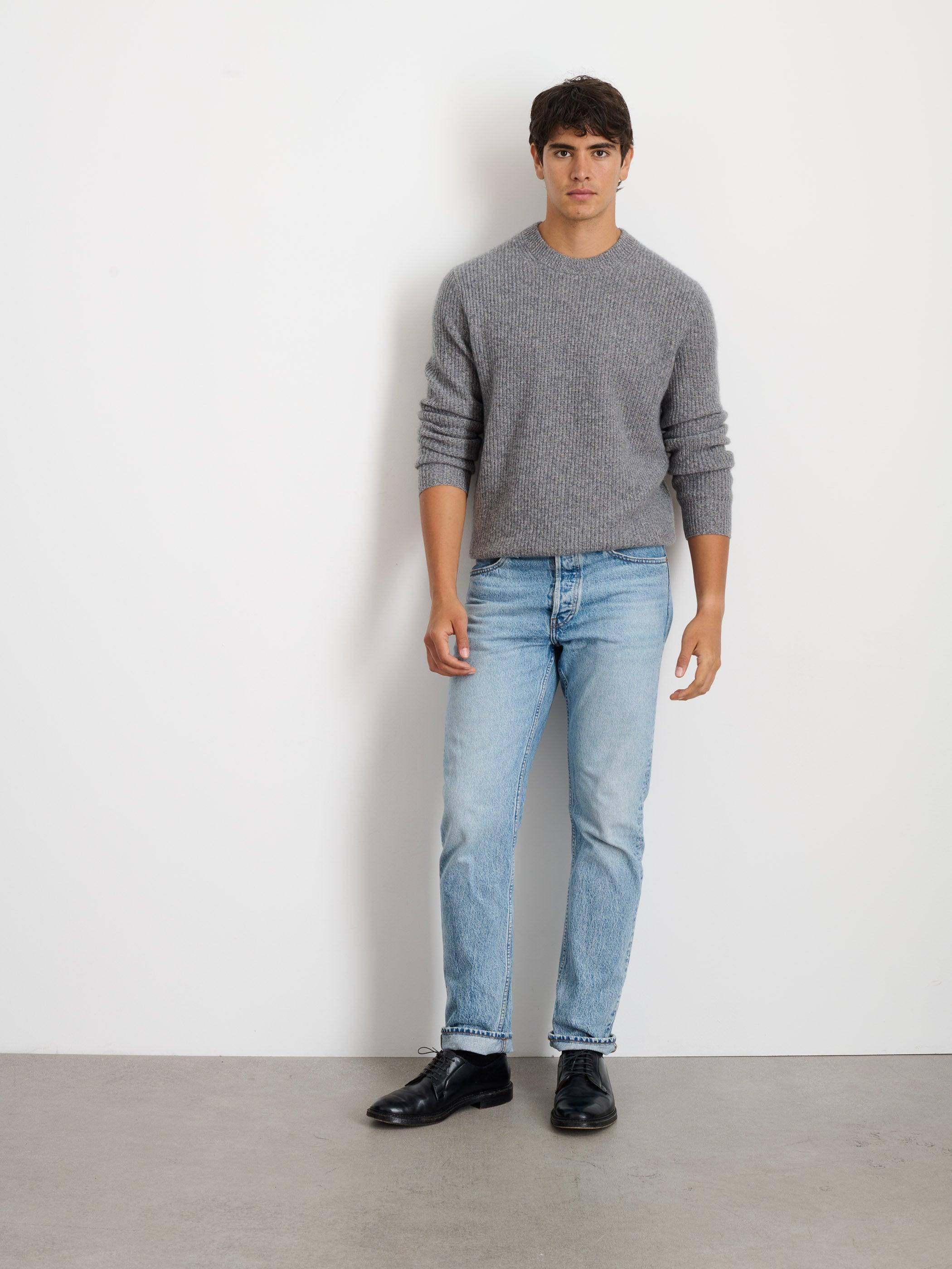 Jordan Sweater In Washed Cashmere Male Product Image