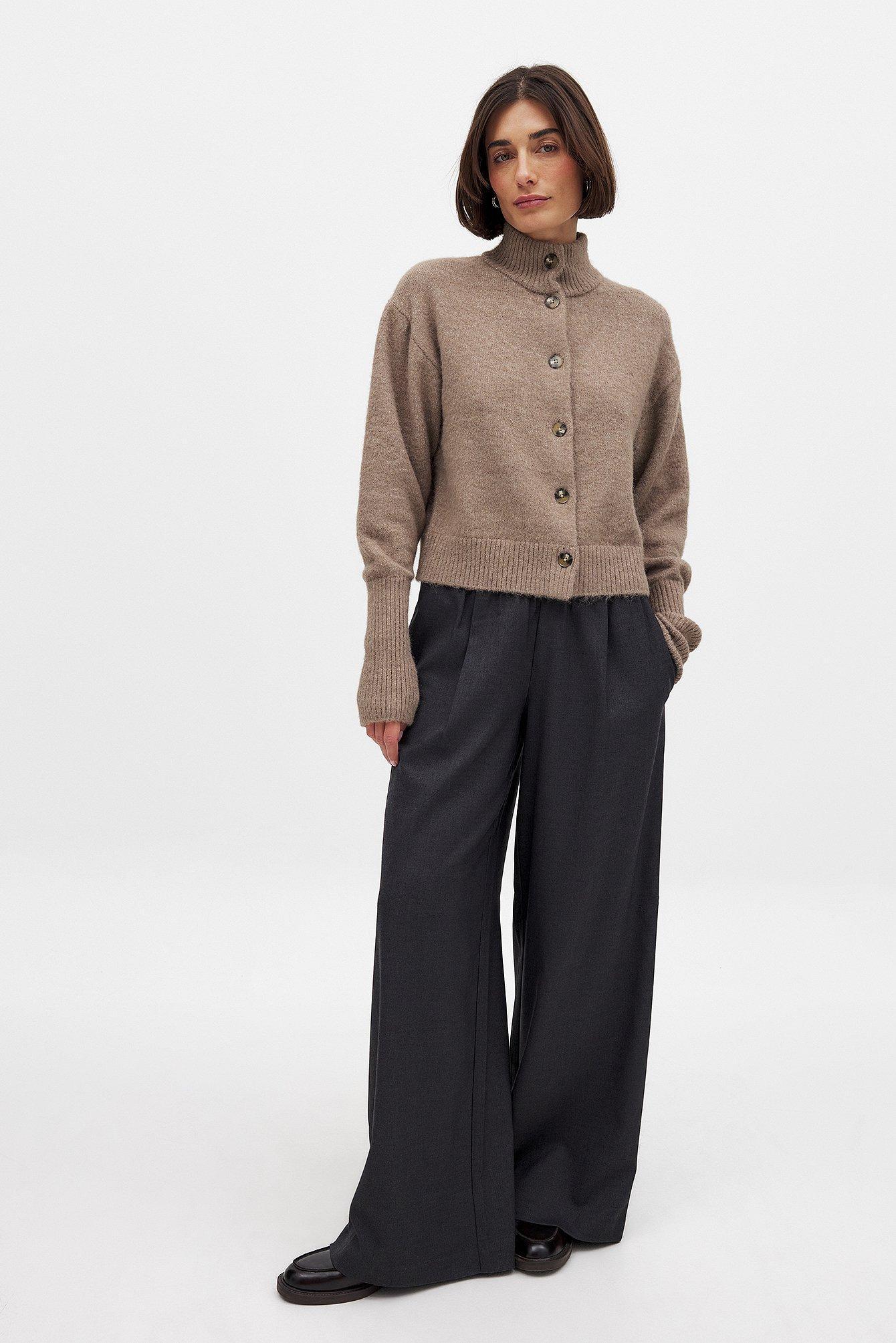 Wide Mid Waist Trousers product image