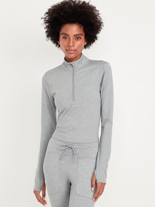 CloudComfy Crop Quarter Zip Product Image