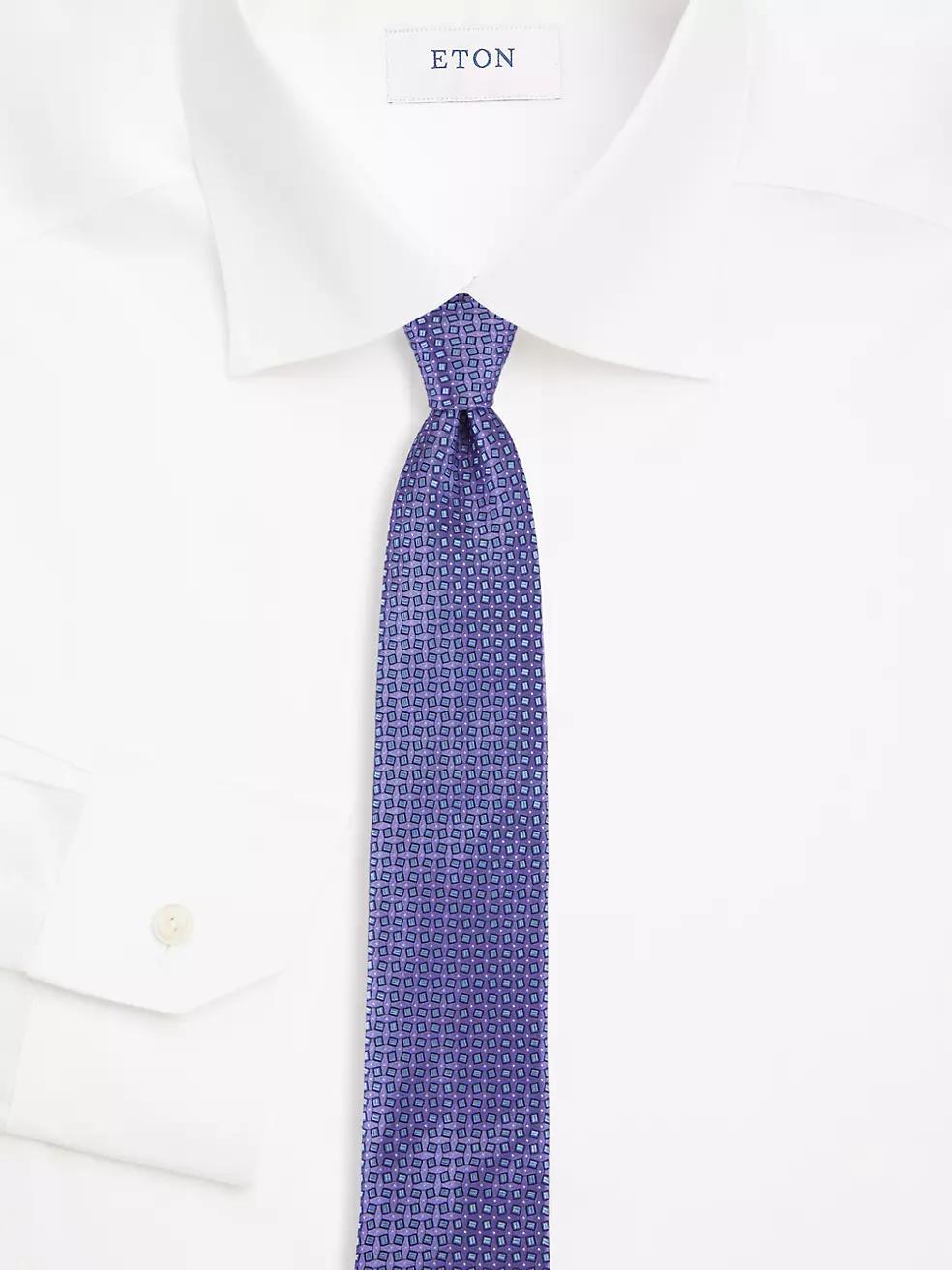 Geometric Silk Tie Product Image