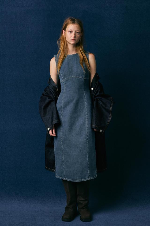 TRF DENIM MIDI DRESS Product Image