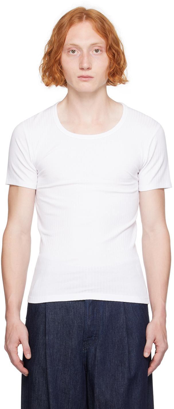 White Crewneck T-shirt In 1 White Product Image