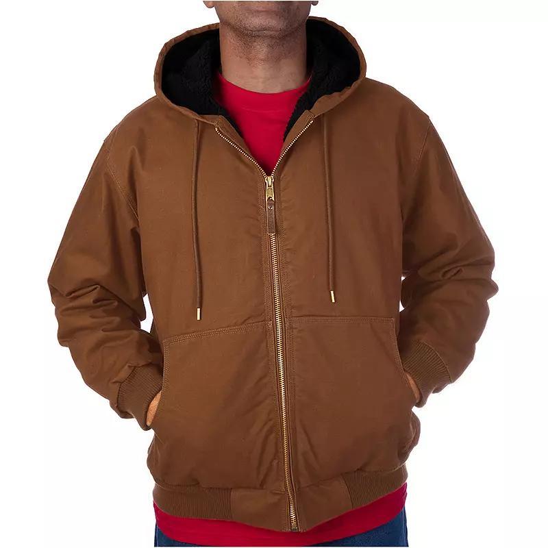 Mens Smiths Workwear Sherpa-Lined Duck Canvas Hooded Jacket Product Image