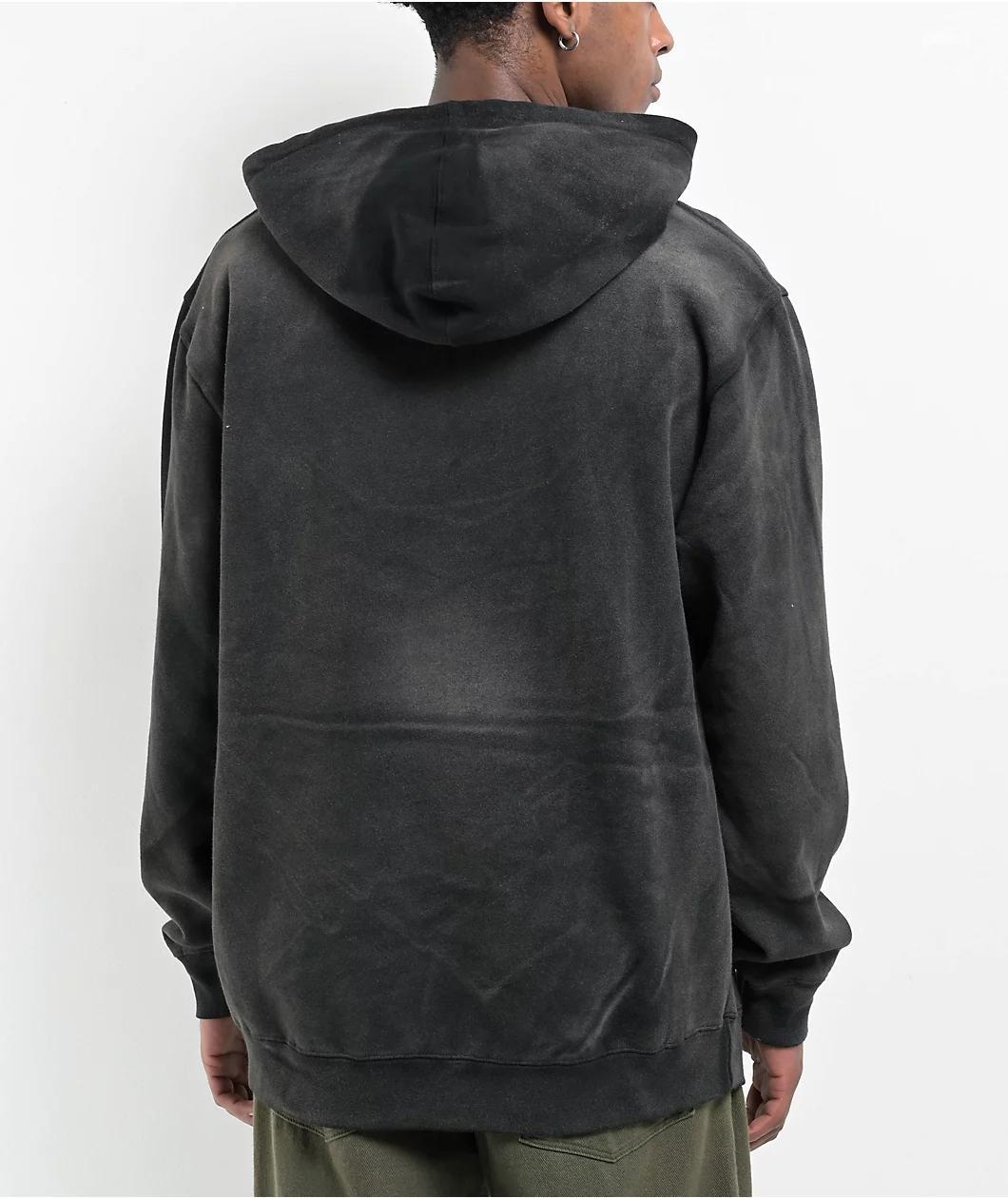 Adam Bomb Metal Black Wash Hoodie Product Image