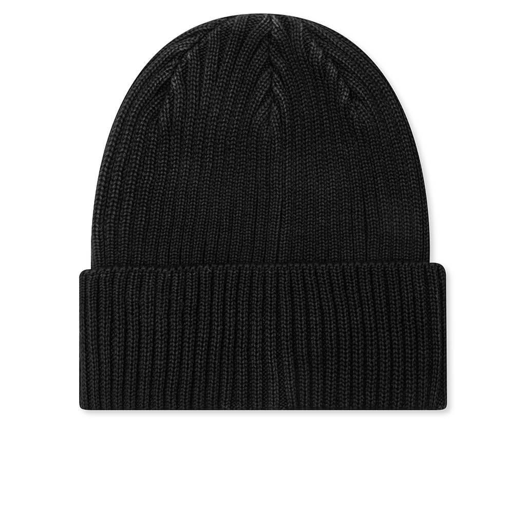 Cotton Rib Beanie - Black Male Product Image