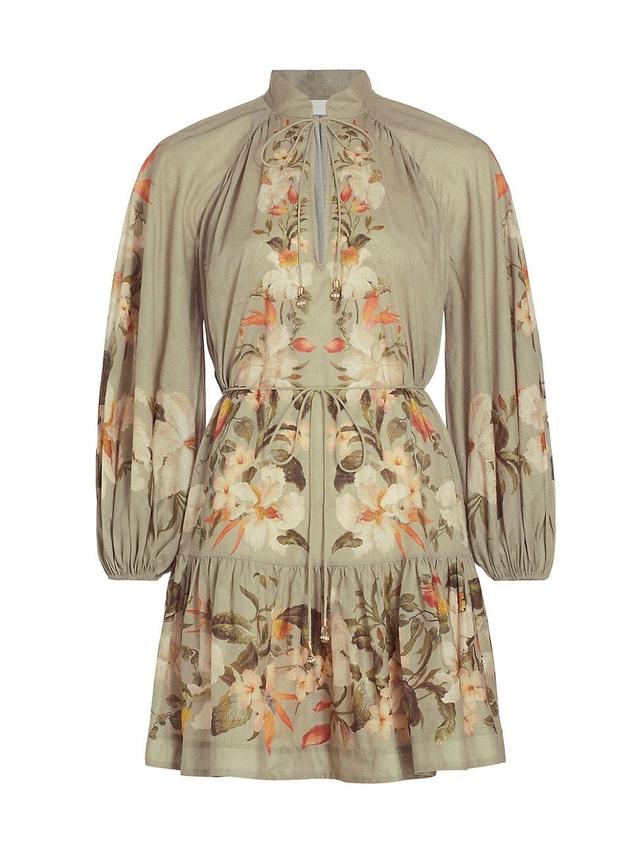 Womens Lexi Floral Long-Sleeve Minidress Product Image