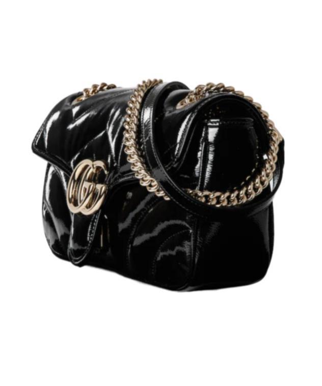 GUCCI Small Gg Marmont Shoulder Bag In Black Product Image