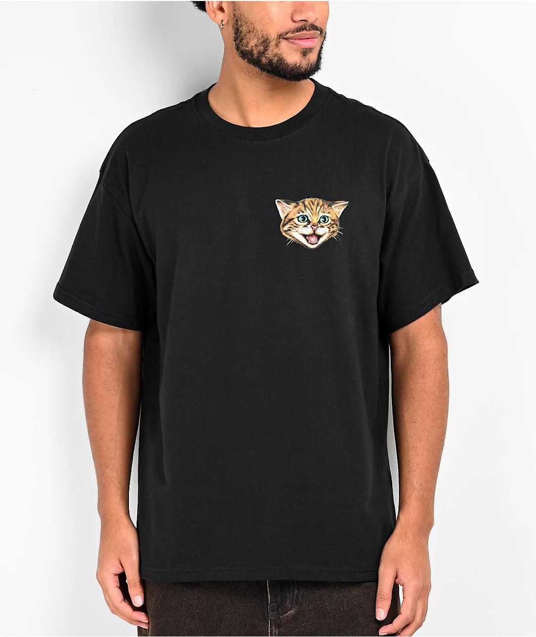 Nike SB Cat Scratch Black T-Shirt Product Image