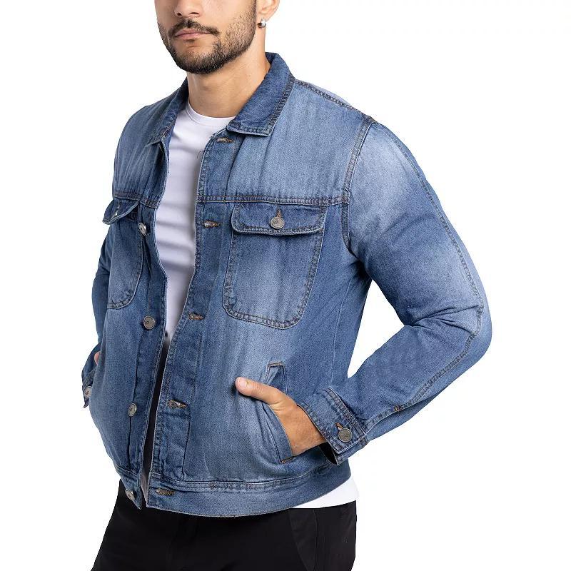 Mens Xray Denim Jacket Dark Blue Product Image