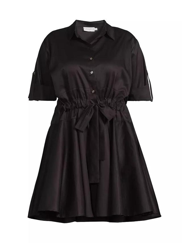 Plus Meadow Tie-Waist Cotton Shirtdress Product Image