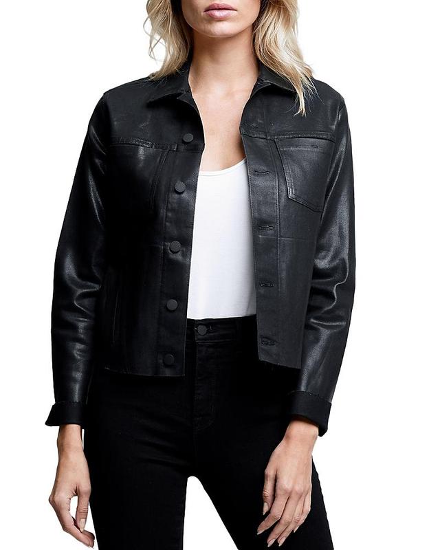 Womens Janelle Coated Denim Jacket Product Image