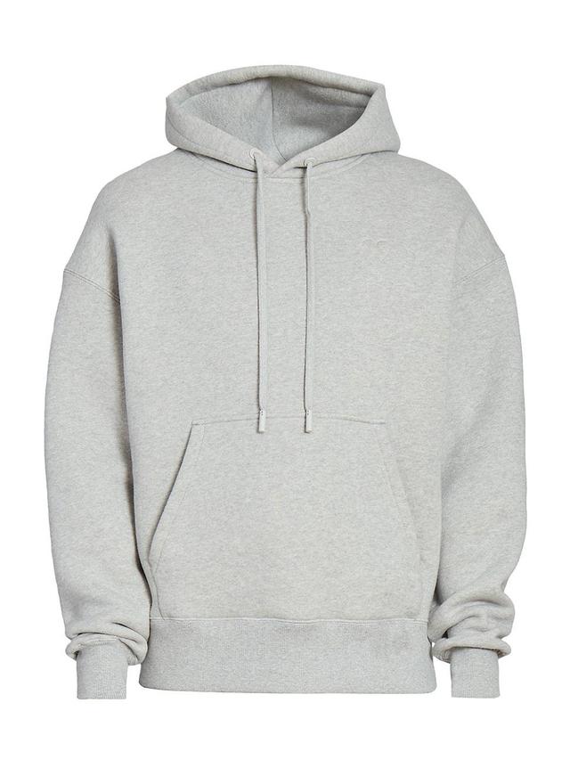 Mens Logo-Embossed Cotton-Blend Hoodie Product Image