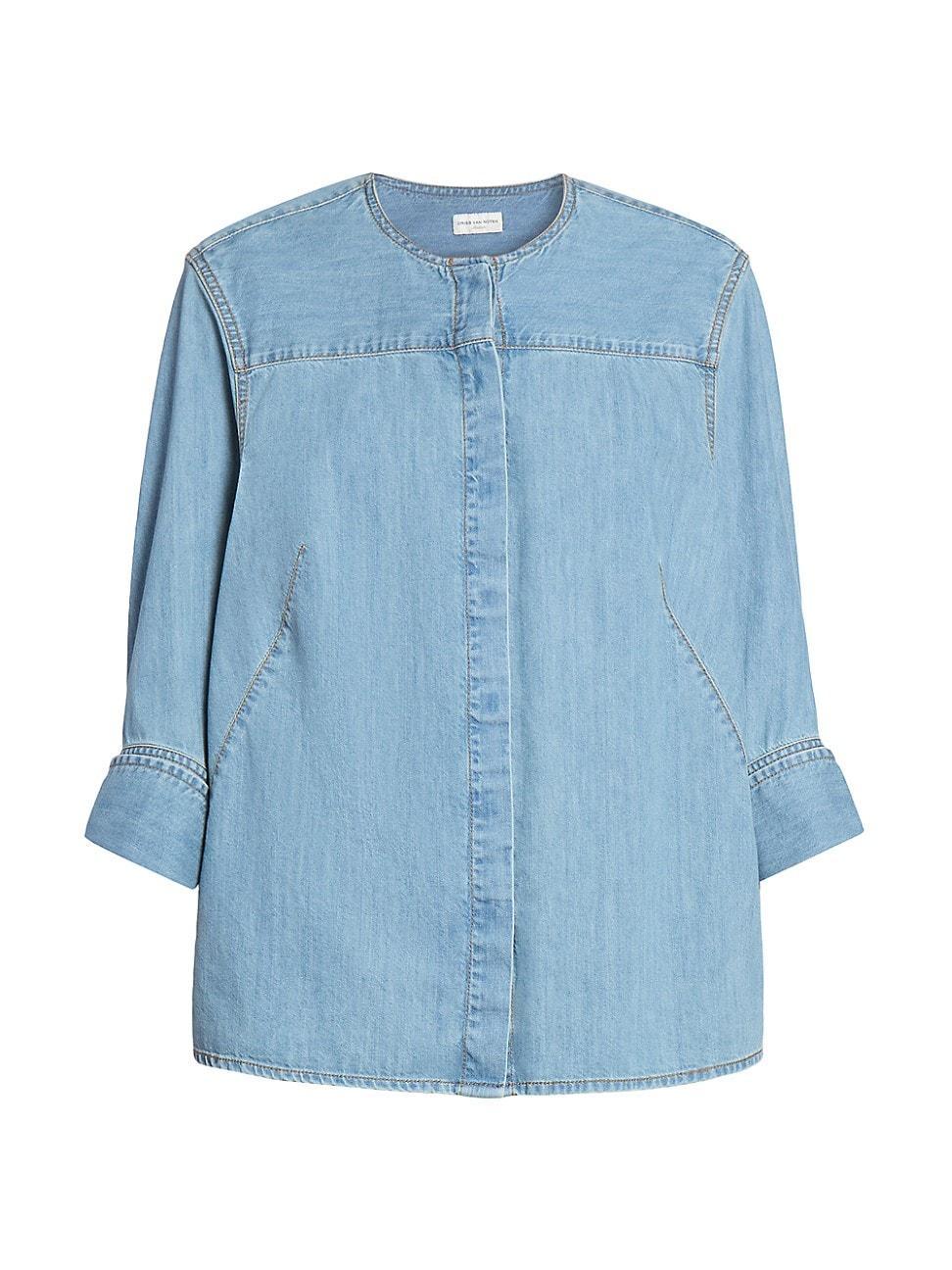 Womens Clarissa Lightweight Cotton Denim Shirt Product Image