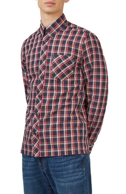 Ben Sherman Check Cotton Button-Down Shirt Product Image