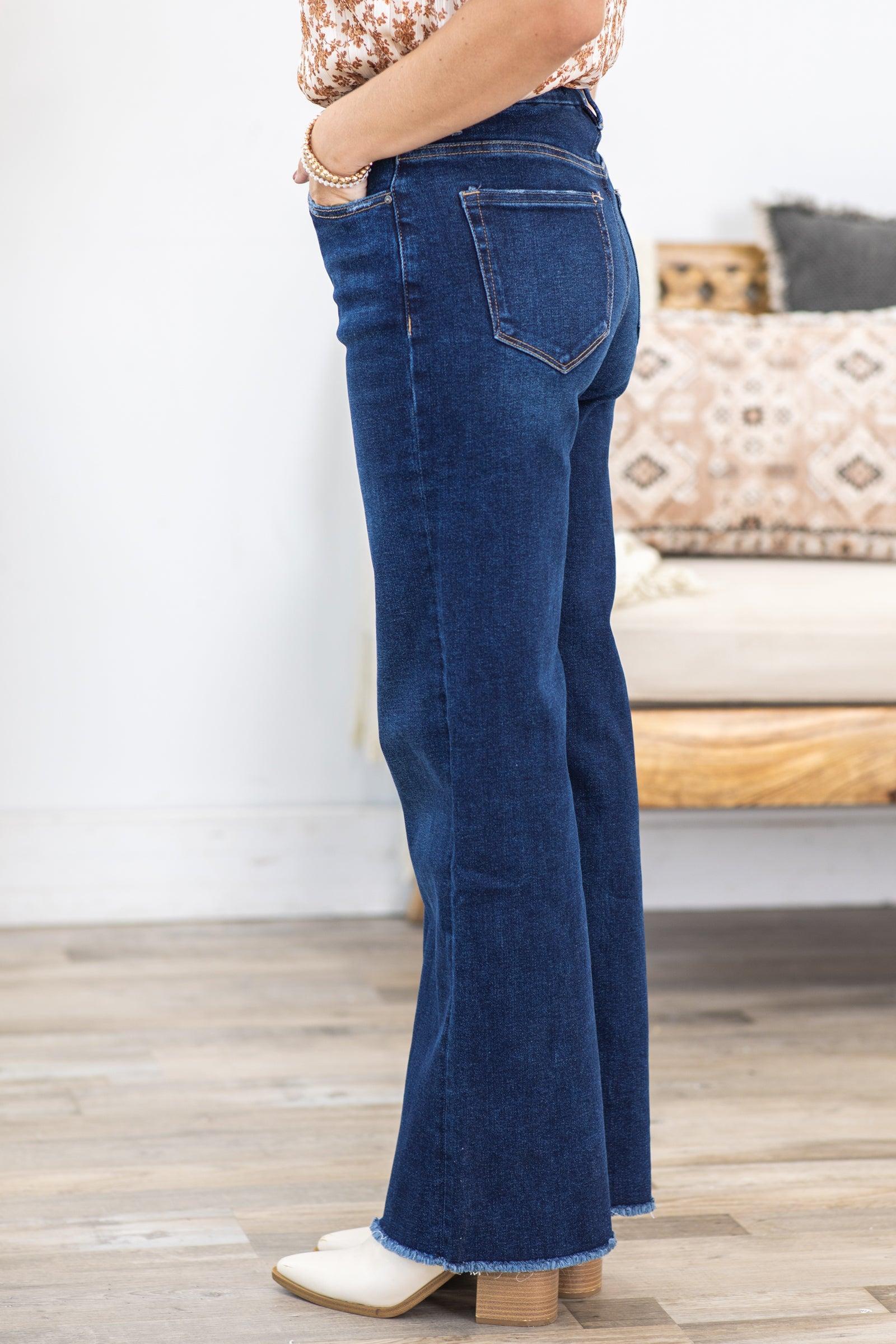 Mica Stretch Super High Rise Wide Leg Jeans Product Image