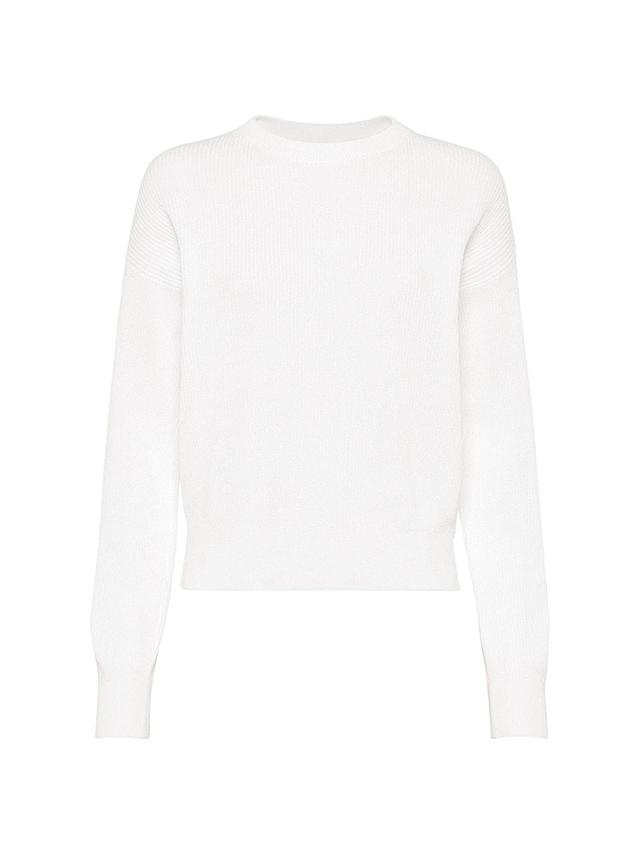 Womens Cotton English Rib Sweater Product Image