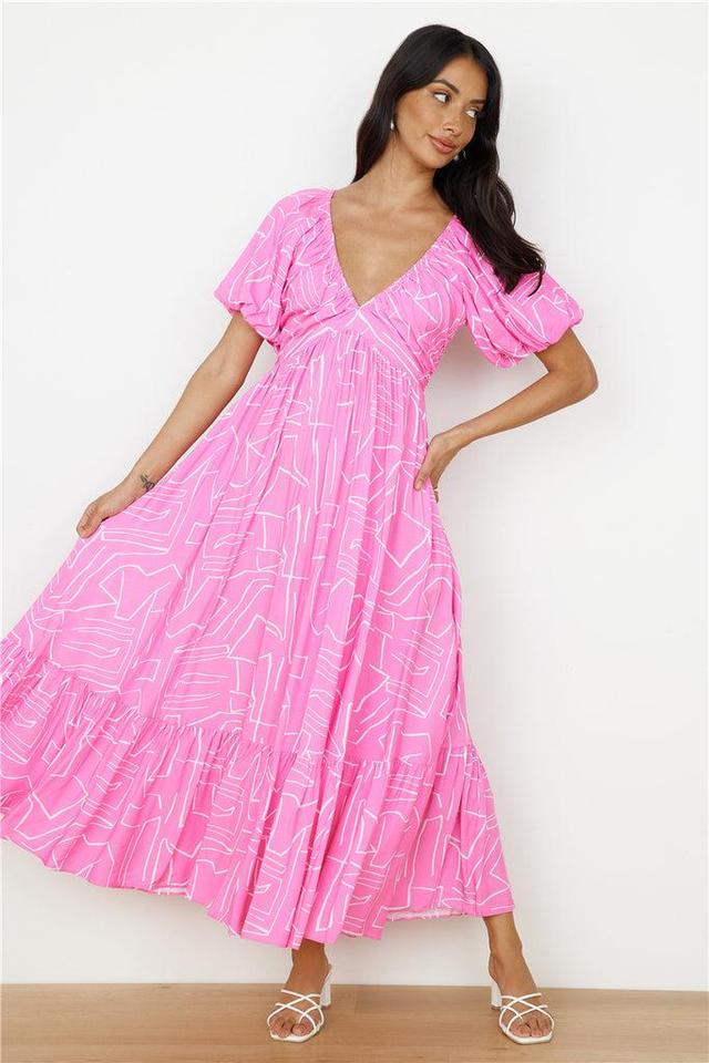 Daydreamer Maxi Dress in Pink Product Image