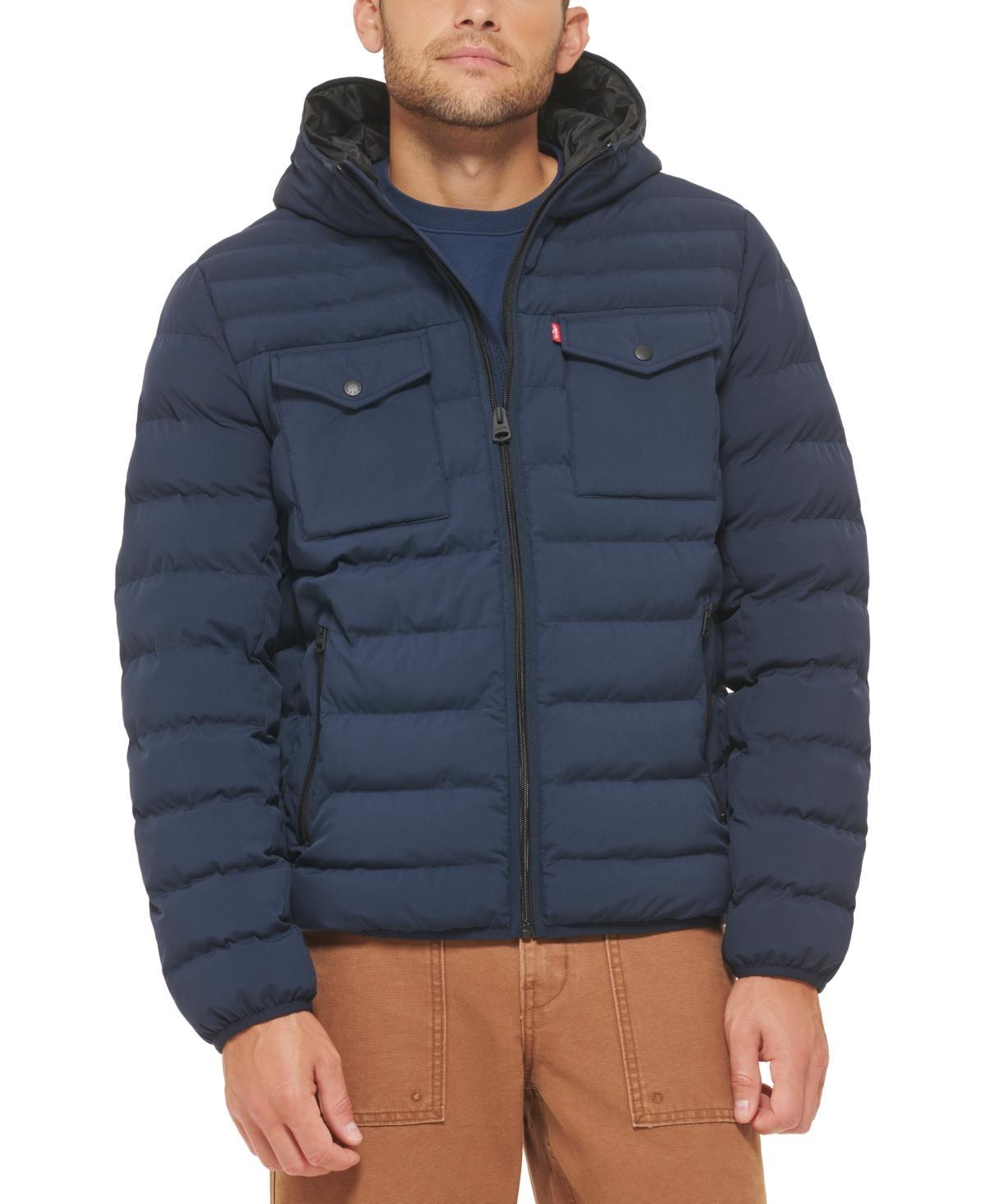 Levi's(r) Stretch Two-Pocket Quilted Jacket Men's Clothing Product Image