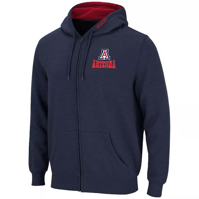 Mens Arizona Wildcats Full Zip Hoodie Blue Product Image