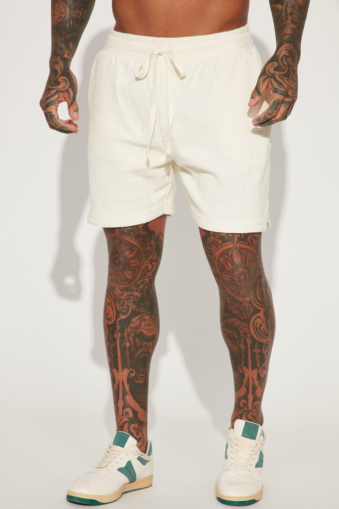 Dean Textured Short - Cream Product Image