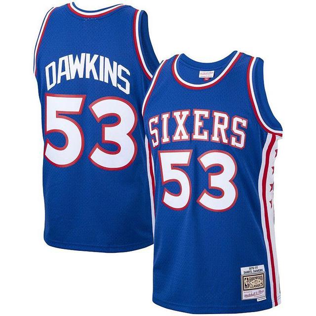 Mens Darryl Dawkins Royal Philadelphia 76ers 1976-77 Hardwood Classics Swingman Player Jersey - Royal Product Image