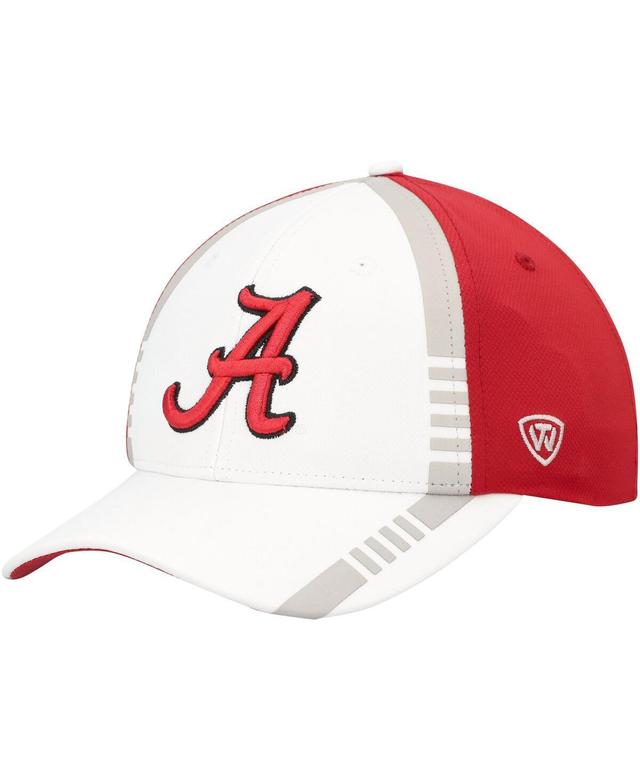 Mens Top of the World White Alabama Crimson Tide Iconic Flex Hat - White Product Image