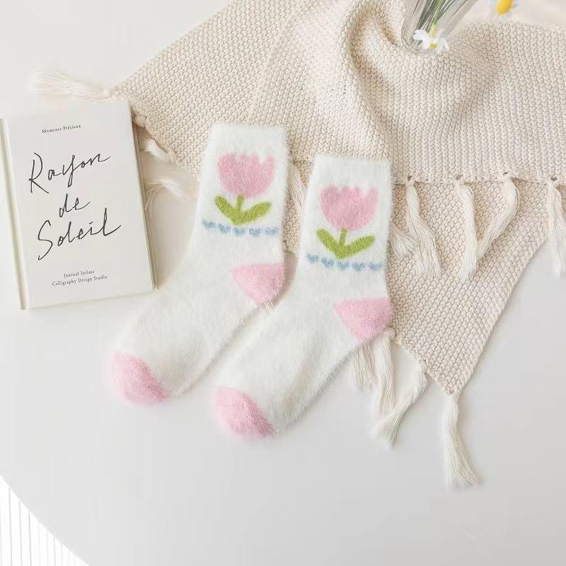 Pattern Jacquard Socks Product Image