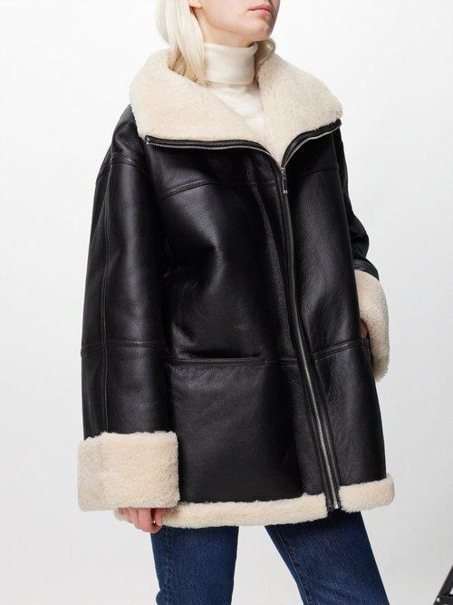 Totme Menfi Oversize Genuine Shearling Coat Product Image