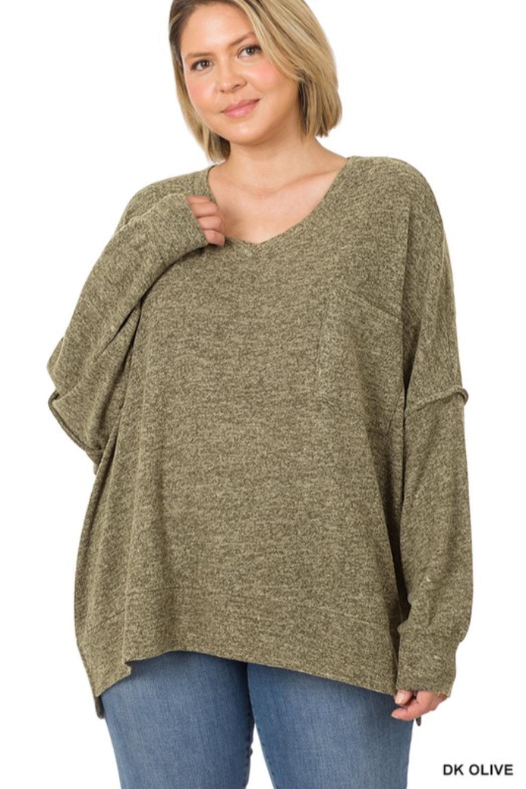 Brushed Oversized Sweater Product Image