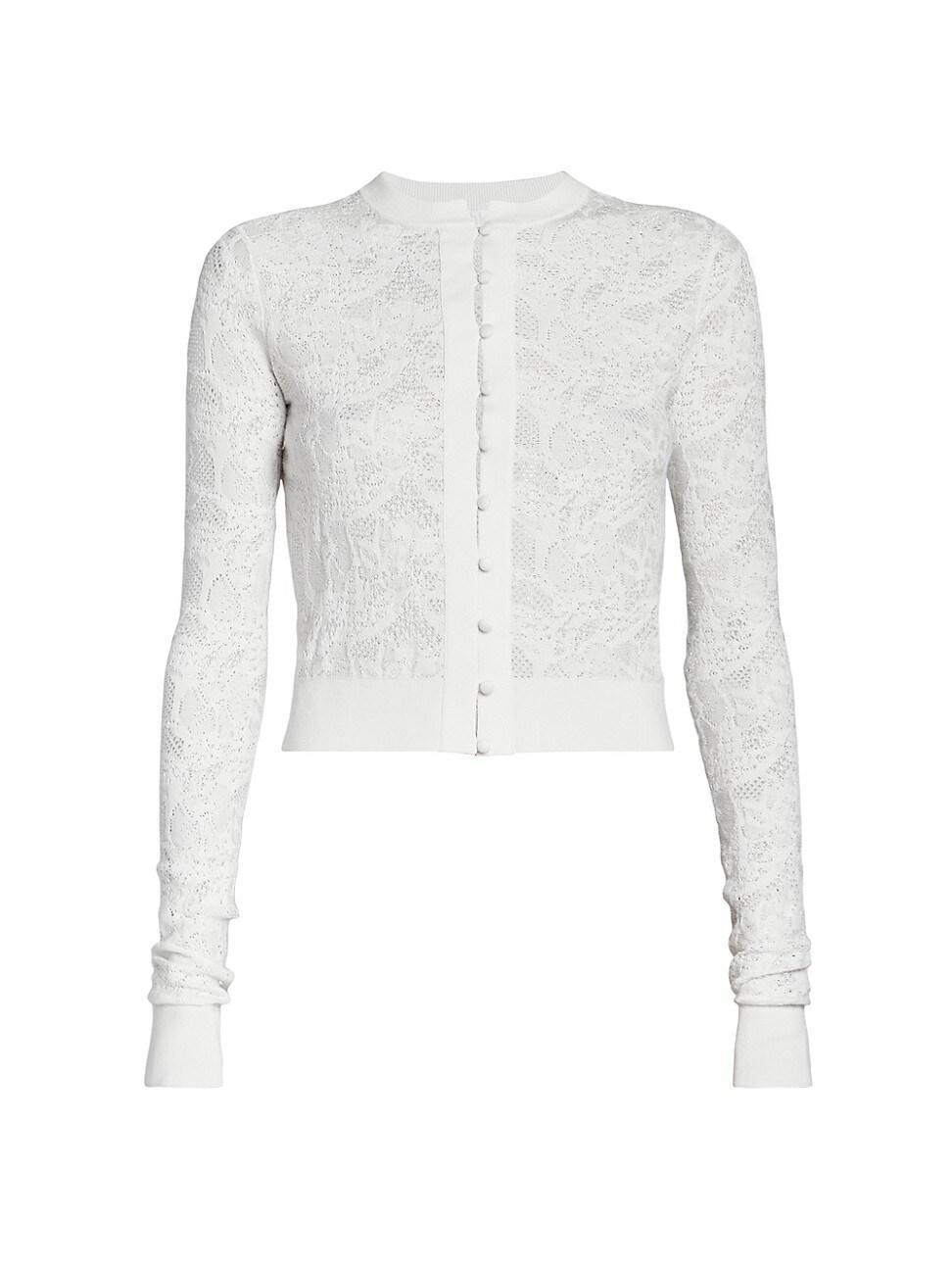 Womens Lace Wool & Silk Cardigan product image