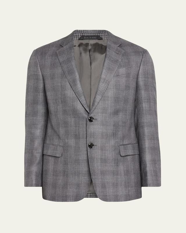 Mens Plaid Windowpane Blazer Product Image