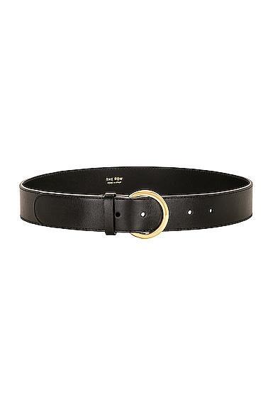 The Row Half Moon Belt Black. (also in L, M, XS). Product Image