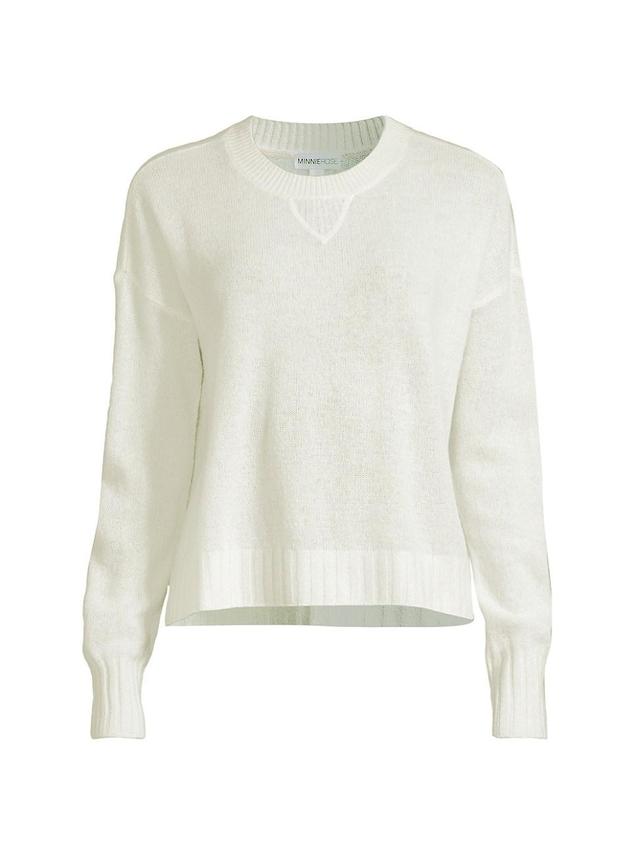 Womens Cashmere Crewneck Sweater Product Image