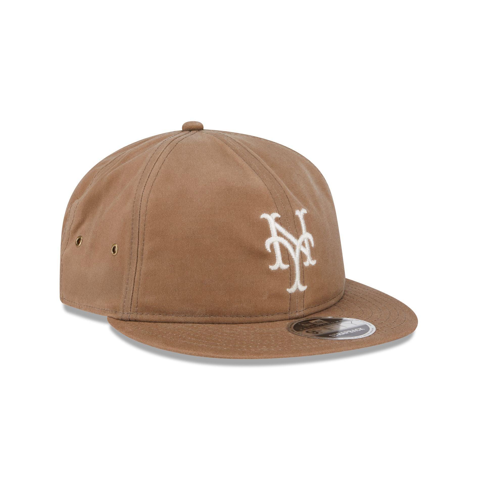 New York Mets Khaki Retro Crown 9FIFTY Adjustable Hat Male Product Image