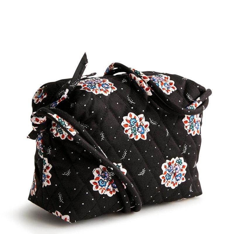 Vera Bradley Blake Crossbody Bags Women in Feathery Bouquets Black/Pink Product Image