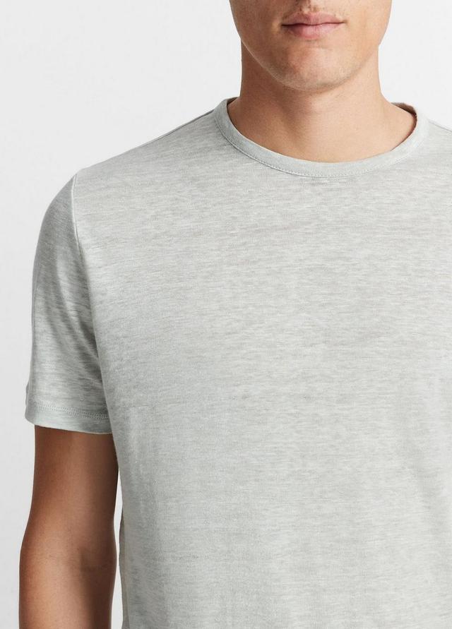 Linen Crew Neck T-Shirt Product Image