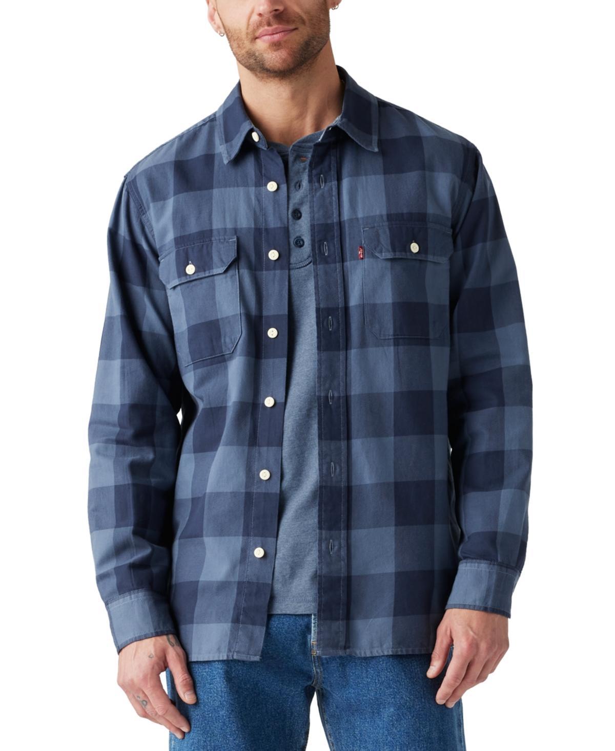 Levis Mens Worker Relaxed-Fit Button-Down Shirt Product Image