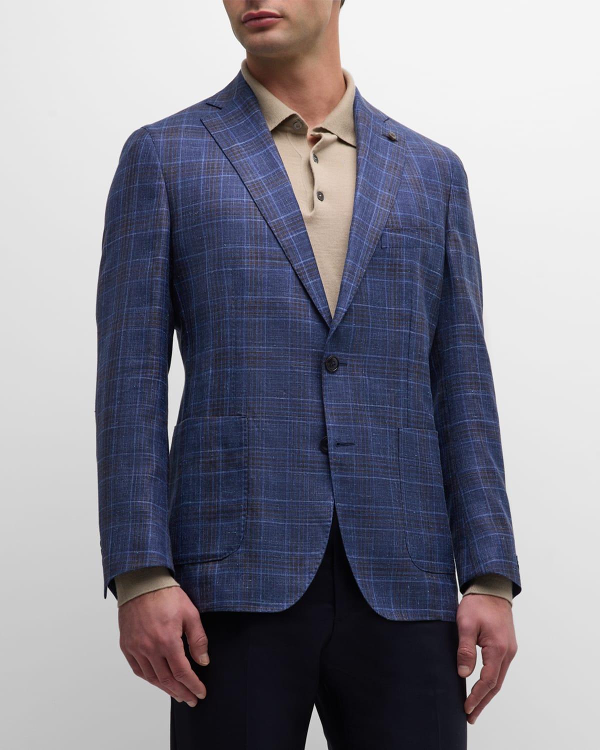 Mens Lowell Plaid Two-Button Sport Coat Product Image