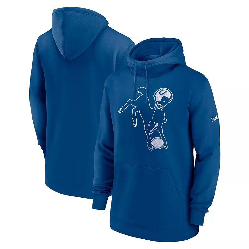 Nike Mens Royal Indianapolis Colts Classic Pullover Hoodie Product Image